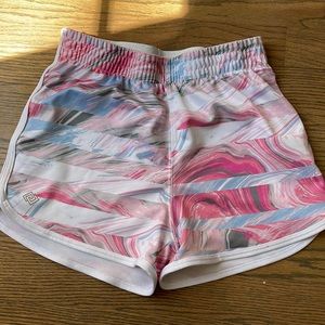 🖤 2/$10 Girls pink and gray lined active shorts